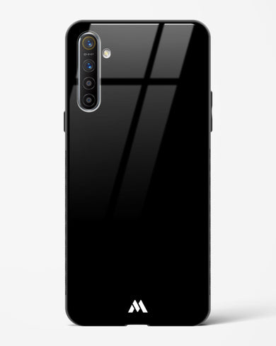 The All Black Glass Case Phone Cover (Realme)