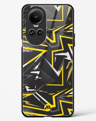 Triangular Abstraction Glass Case Phone Cover (Oppo)