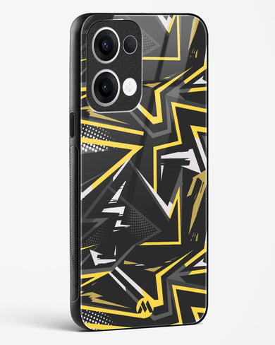 Triangular Abstraction Glass Case Phone Cover (Oppo)