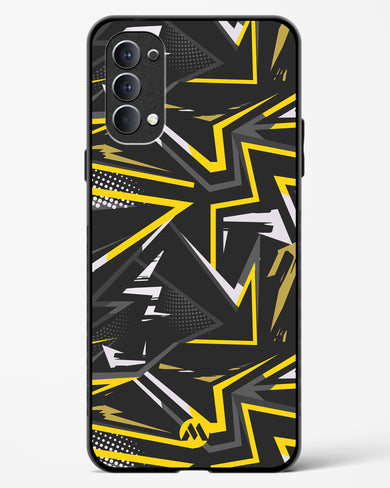 Triangular Abstraction Glass Case Phone Cover (Oppo)