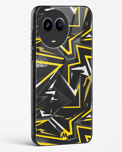 Triangular Abstraction Glass Case Phone Cover (Realme)