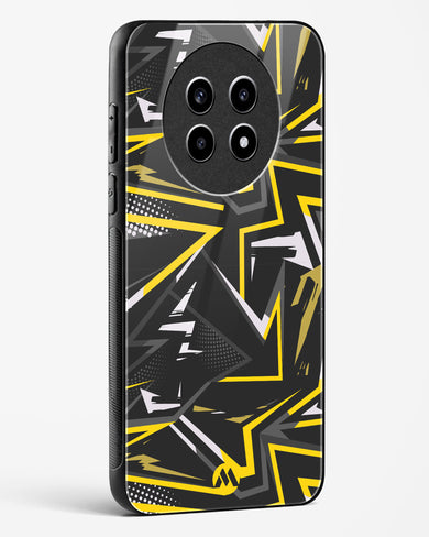 Triangular Abstraction Glass Case Phone Cover (Realme)