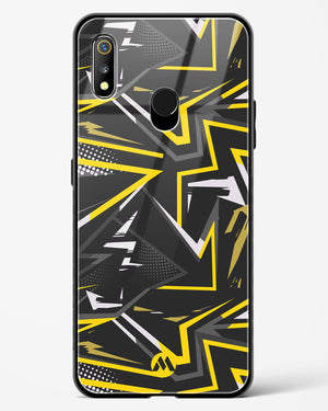 Triangular Abstraction Glass Case Phone Cover-(Realme)