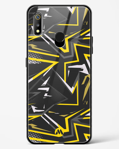 Triangular Abstraction Glass Case Phone Cover (Realme)