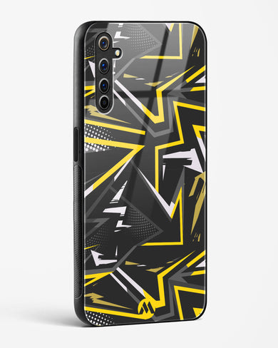 Triangular Abstraction Glass Case Phone Cover-(Realme)