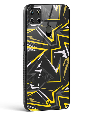 Triangular Abstraction Glass Case Phone Cover (Realme)