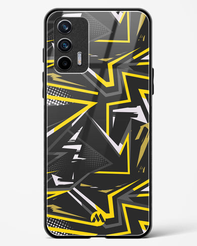 Triangular Abstraction Glass Case Phone Cover (Realme)