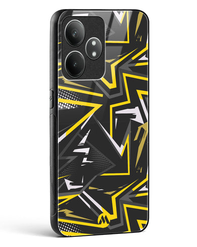 Triangular Abstraction Glass Case Phone Cover (Realme)