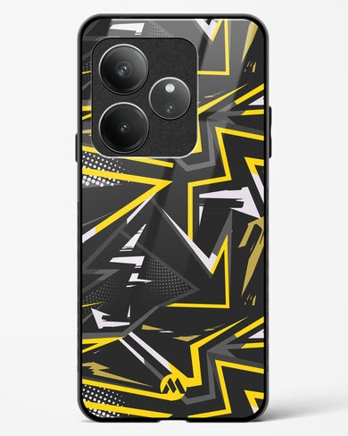 Triangular Abstraction Glass Case Phone Cover (Realme)