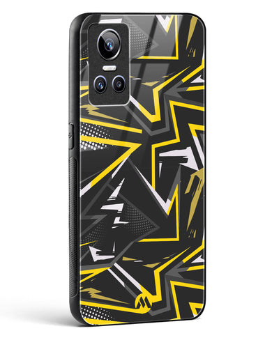 Triangular Abstraction Glass Case Phone Cover (Realme)