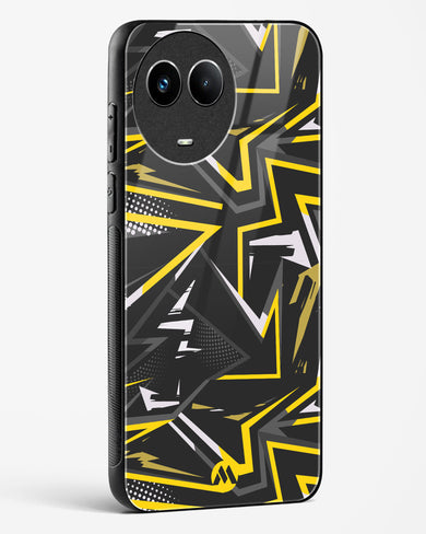 Triangular Abstraction Glass Case Phone Cover (Realme)