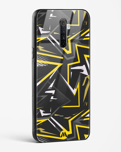 Triangular Abstraction Glass Case Phone Cover-(Realme)