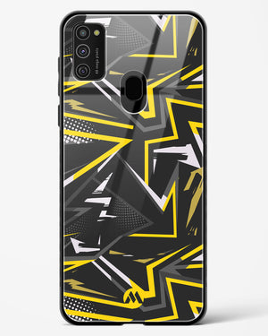 Triangular Abstraction Glass Case Phone Cover-(Samsung)