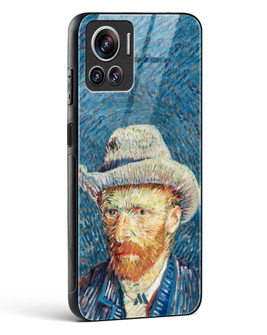 Self Portrait with Grey Felt Hat [Van Gogh] Glass Case Phone Cover (Motorola)