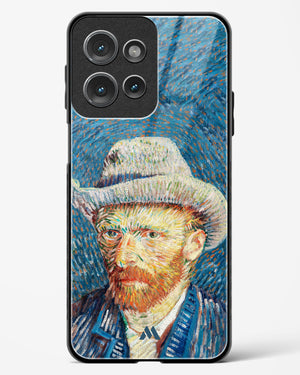 Self Portrait with Grey Felt Hat [Van Gogh] Glass Case Phone Cover (Motorola)