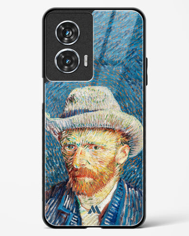Self Portrait with Grey Felt Hat [Van Gogh] Glass Case Phone Cover (Motorola)