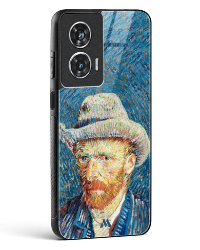 Self Portrait with Grey Felt Hat [Van Gogh] Glass Case Phone Cover (Motorola)