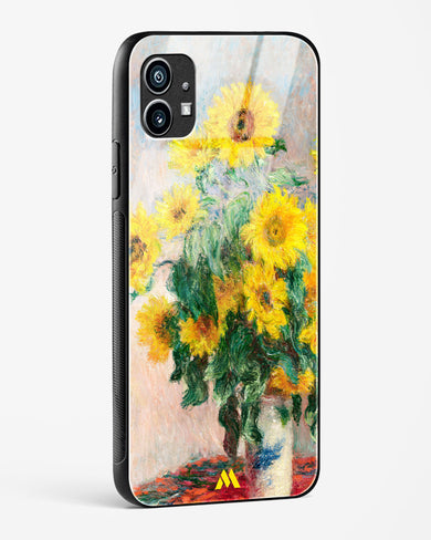 Bouquet of Sunflowers [Claude Monet] Glass Case Phone Cover-(Nothing)