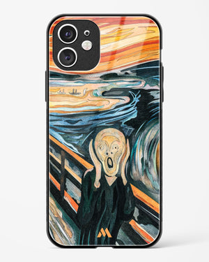 The Scream in Technicolor [Edvard Munch] Glass Case Phone Cover (Apple)