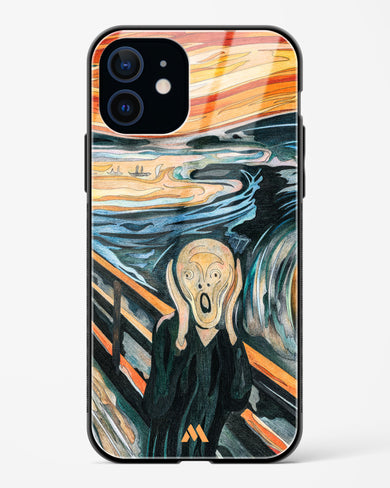 The Scream in Technicolor [Edvard Munch] Glass Case Phone Cover (Apple)