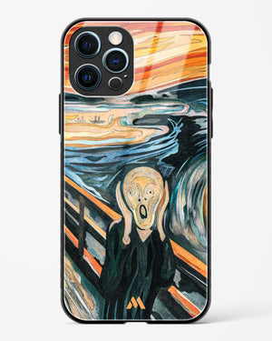 The Scream in Technicolor [Edvard Munch] Glass Case Phone Cover (Apple)