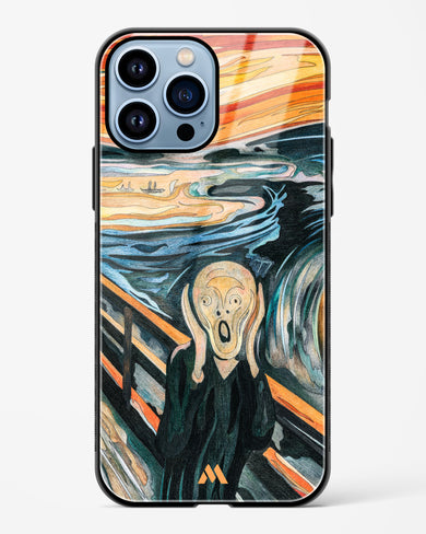 The Scream in Technicolor [Edvard Munch] Glass Case Phone Cover (Apple)