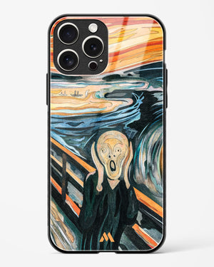 The Scream in Technicolor [Edvard Munch] Glass Case Phone Cover (Apple)