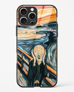 The Scream in Technicolor [Edvard Munch] Glass Case Phone Cover (Apple)