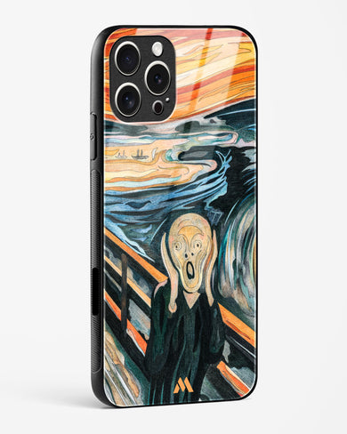 The Scream in Technicolor [Edvard Munch] Glass Case Phone Cover (Apple)