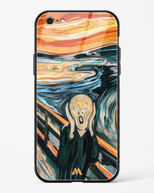 The Scream in Technicolor [Edvard Munch] Glass Case Phone Cover (Apple)