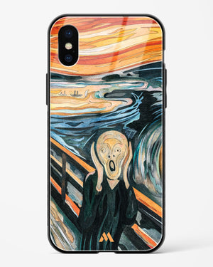 The Scream in Technicolor [Edvard Munch] Glass Case Phone Cover (Apple)