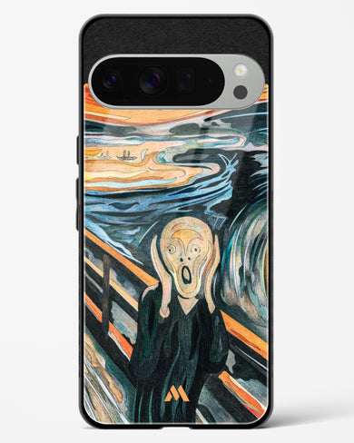The Scream in Technicolor [Edvard Munch] Glass Case Phone Cover (Google)
