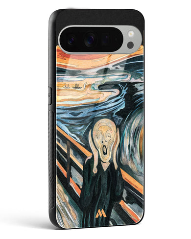 The Scream in Technicolor [Edvard Munch] Glass Case Phone Cover (Google)