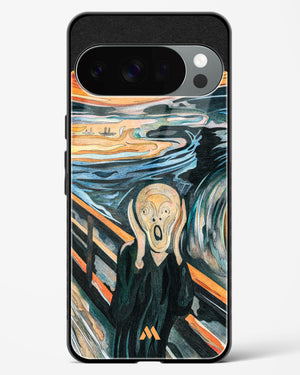 The Scream in Technicolor [Edvard Munch] Glass Case Phone Cover (Google)