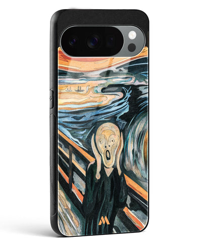 The Scream in Technicolor [Edvard Munch] Glass Case Phone Cover (Google)