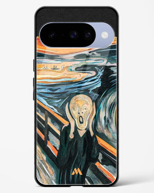 The Scream in Technicolor [Edvard Munch] Glass Case Phone Cover (Google)