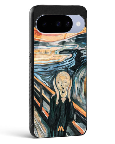 The Scream in Technicolor [Edvard Munch] Glass Case Phone Cover (Google)