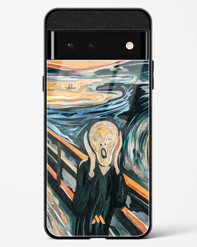 The Scream in Technicolor [Edvard Munch] Glass Case Phone Cover (Google)