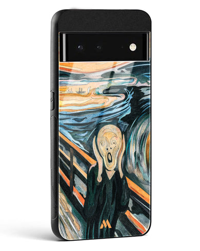 The Scream in Technicolor [Edvard Munch] Glass Case Phone Cover (Google)