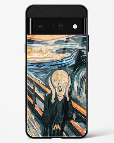 The Scream in Technicolor [Edvard Munch] Glass Case Phone Cover (Google)