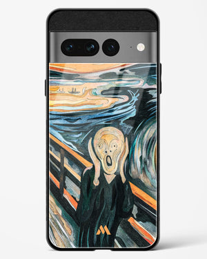 The Scream in Technicolor [Edvard Munch] Glass Case Phone Cover (Google)