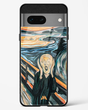 The Scream in Technicolor [Edvard Munch] Glass Case Phone Cover-(Google)