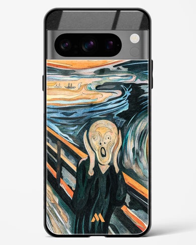 The Scream in Technicolor [Edvard Munch] Glass Case Phone Cover (Google)