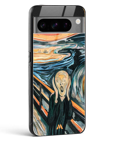 The Scream in Technicolor [Edvard Munch] Glass Case Phone Cover (Google)