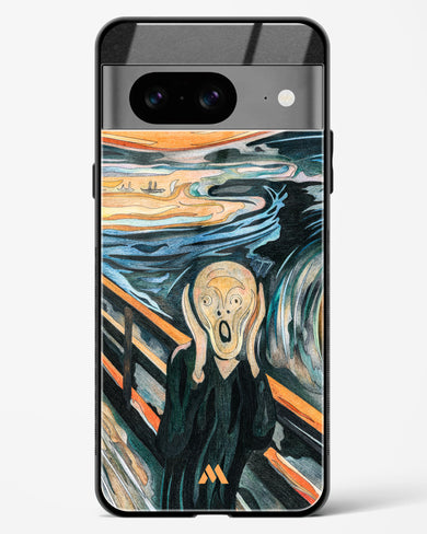 The Scream in Technicolor [Edvard Munch] Glass Case Phone Cover (Google)