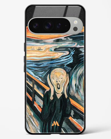 The Scream in Technicolor [Edvard Munch] Glass Case Phone Cover (Google)