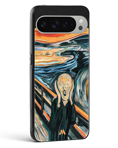 The Scream in Technicolor [Edvard Munch] Glass Case Phone Cover (Google)