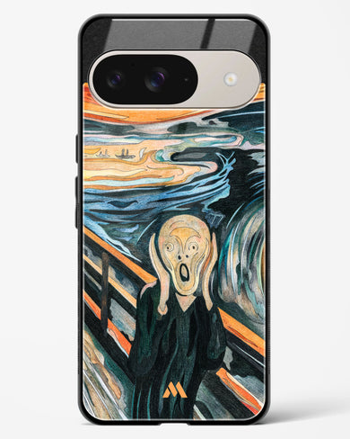 The Scream in Technicolor [Edvard Munch] Glass Case Phone Cover (Google)
