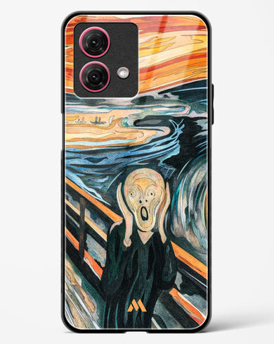 The Scream in Technicolor [Edvard Munch] Glass Case Phone Cover (Motorola)