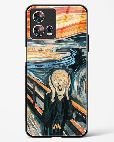 The Scream in Technicolor [Edvard Munch] Glass Case Phone Cover (Motorola)